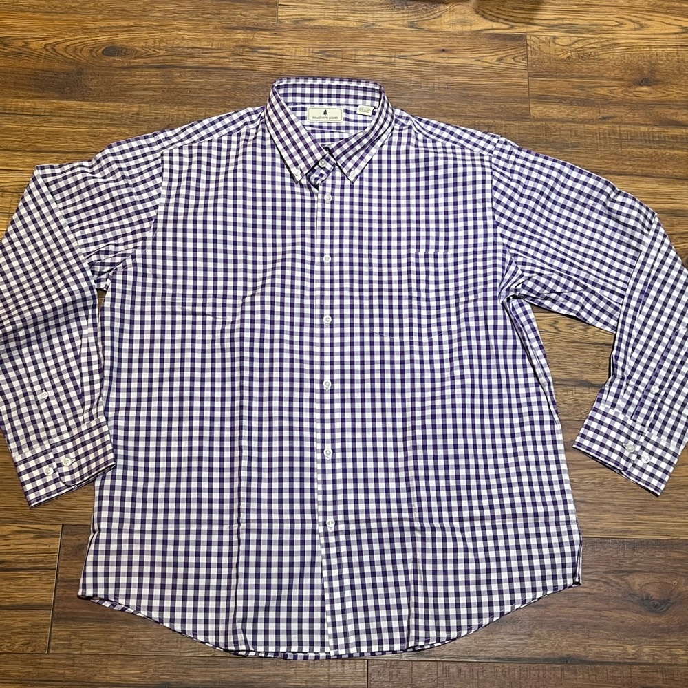 Men’s Southern Pines Button Down Shirt Size XXL